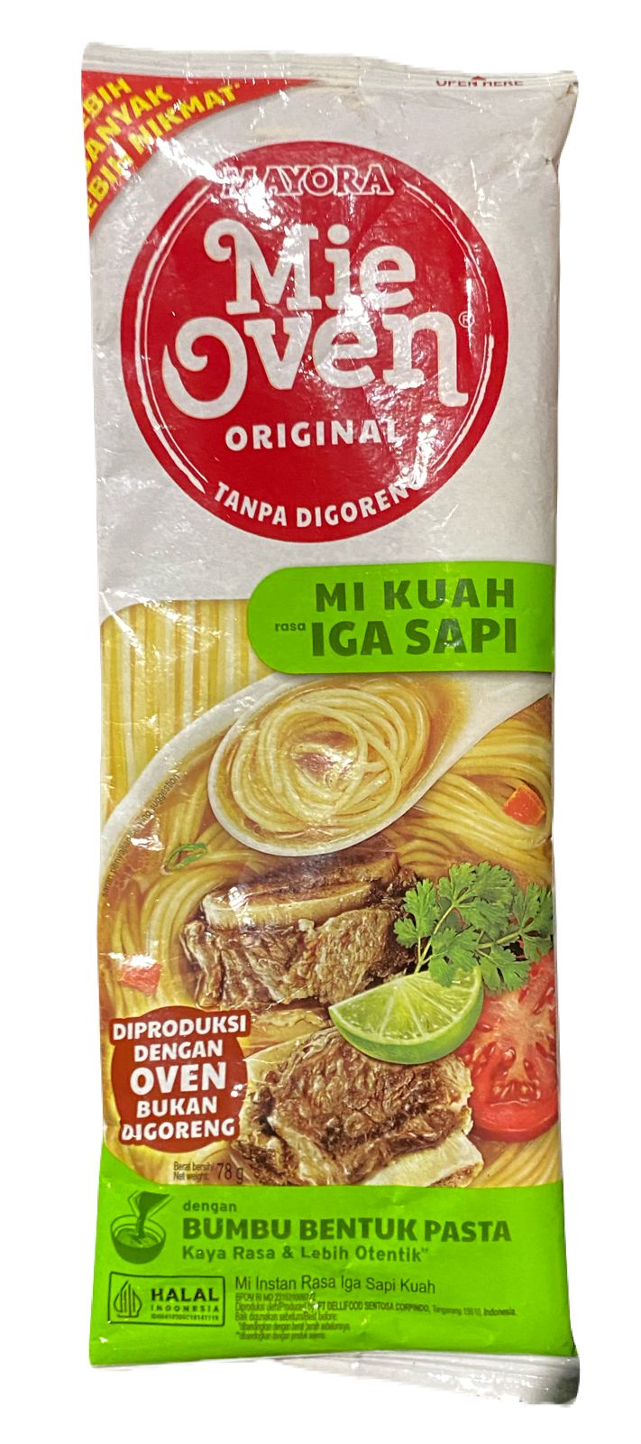 Mayora Mie Oven Kuah Rasa Iga Sapi 78g